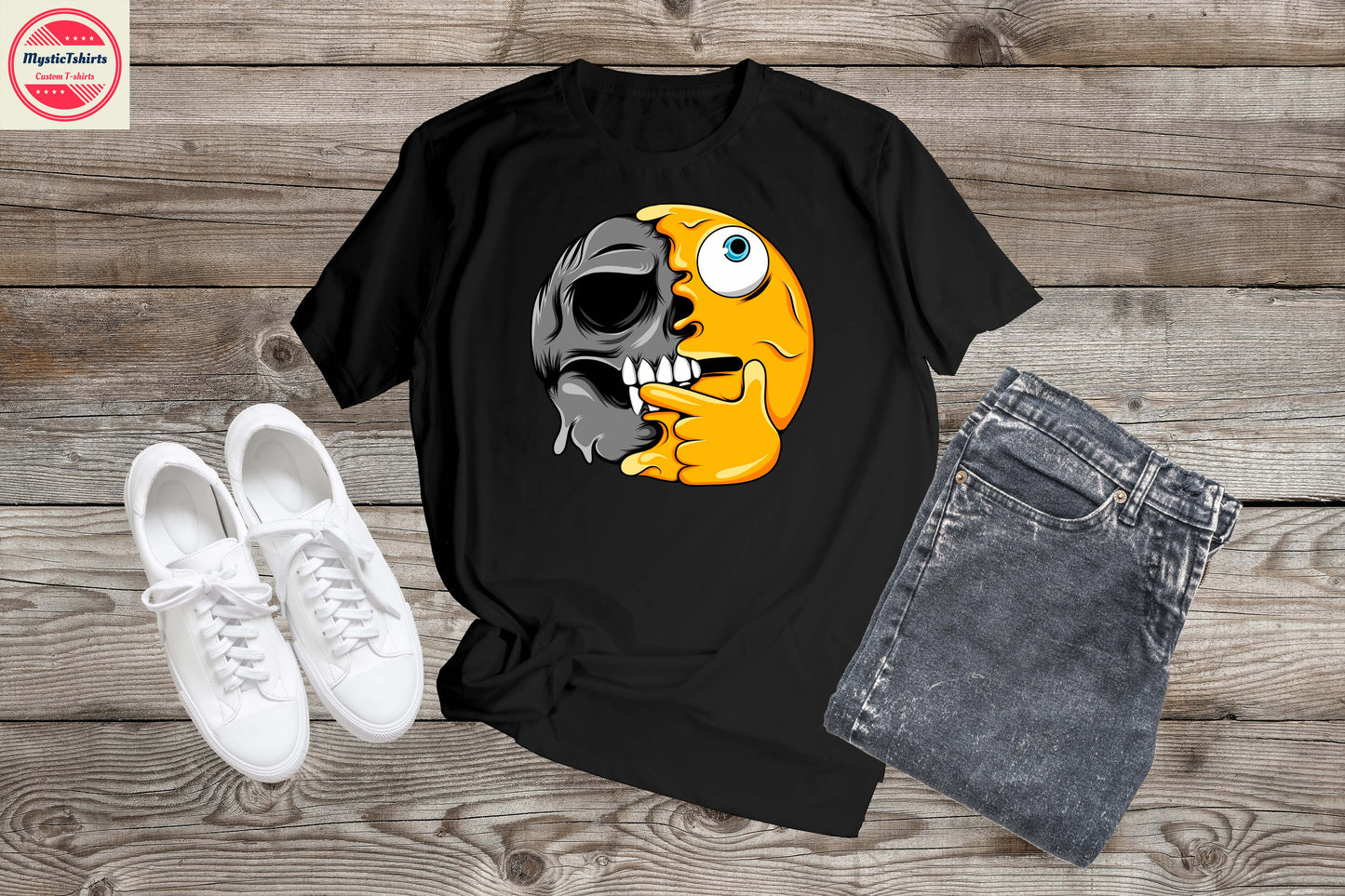 075. CRAZY FACE, Personalized T-Shirt, Custom Text, Make Your Own Shirt, Custom Tee