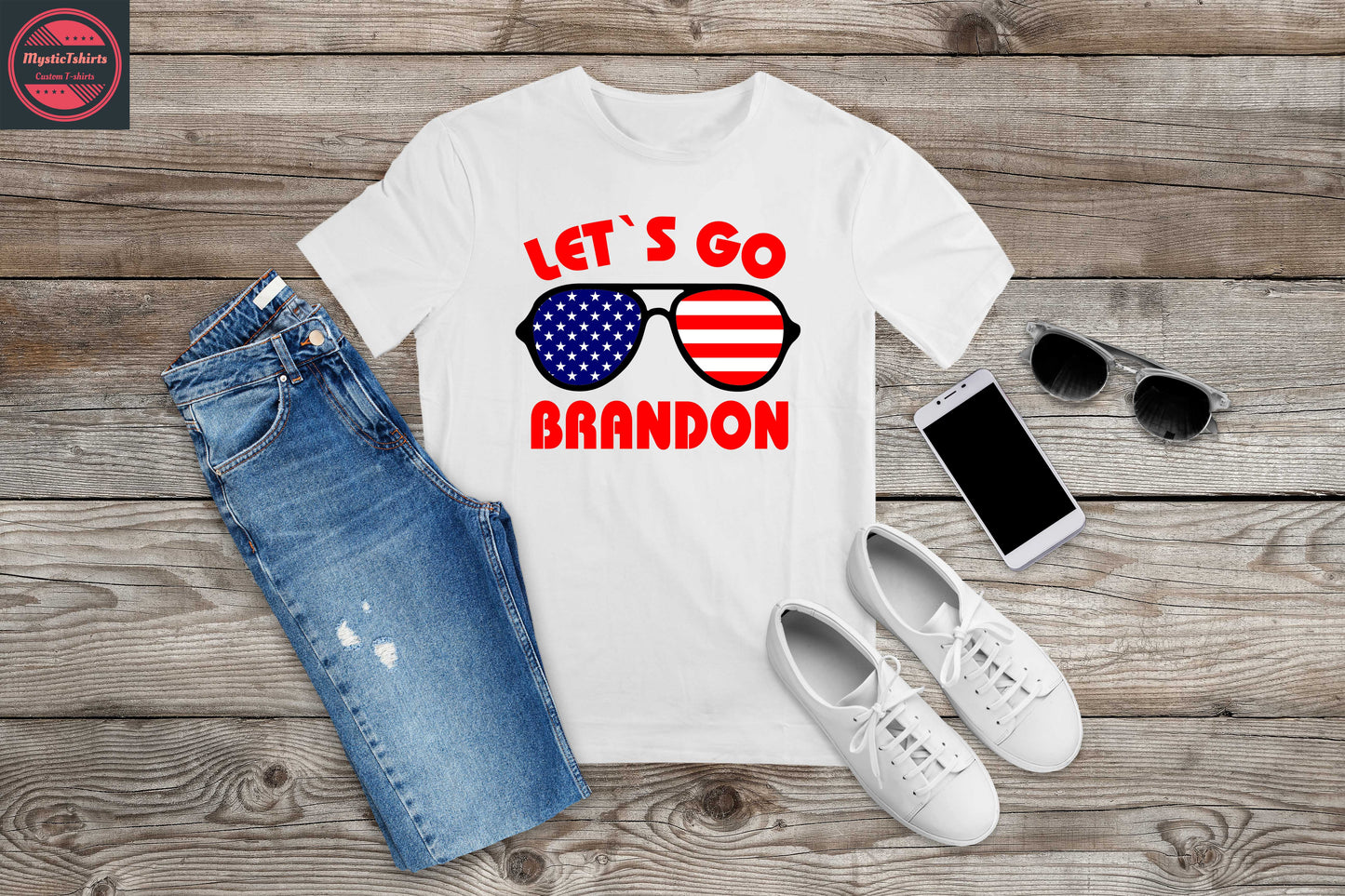 278. LET'S GO BRANDON, Custom Made Shirt, Personalized T-Shirt, Custom Text, Make Your Own Shirt, Custom Tee