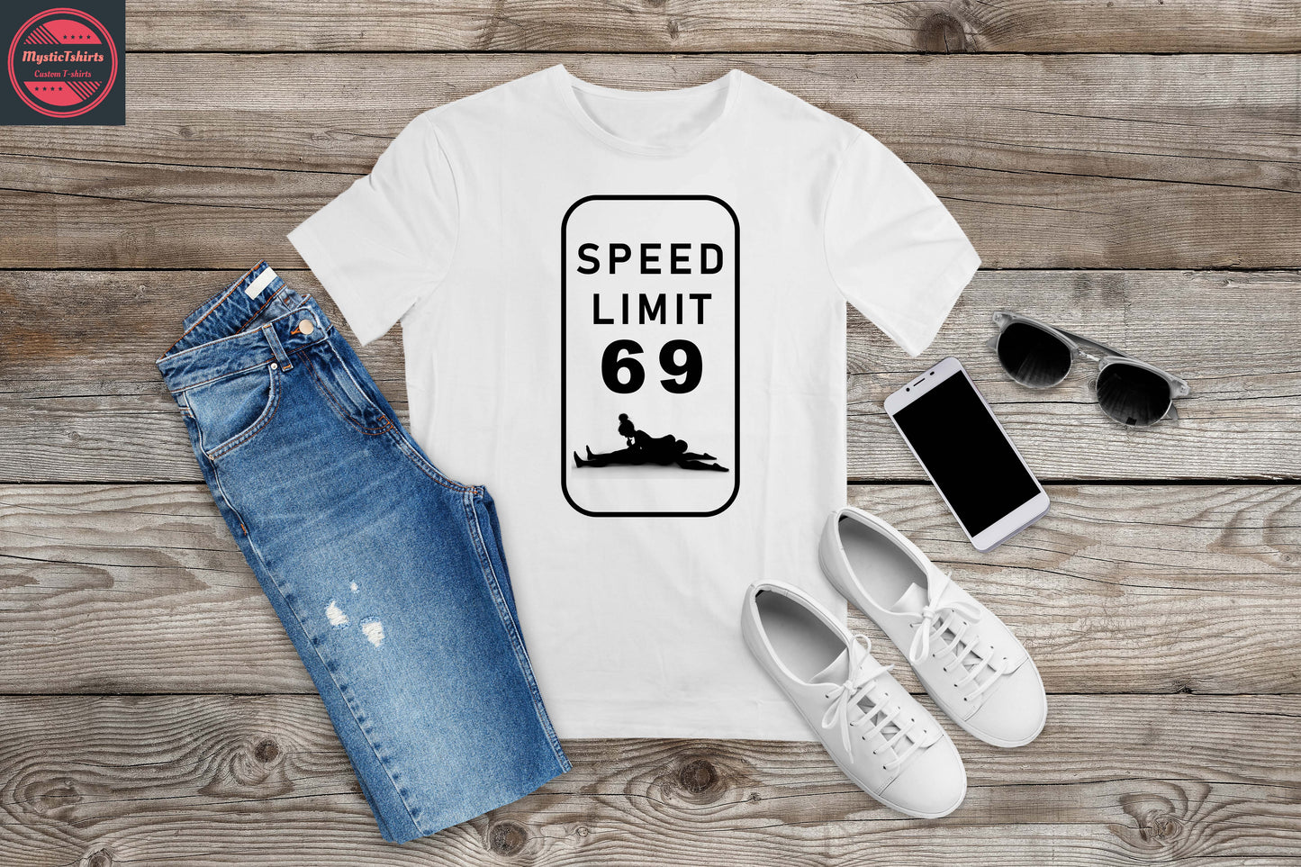 442. SPEED LIMIT 69, Custom Made Shirt, Personalized T-Shirt, Custom Text, Make Your Own Shirt, Custom Tee