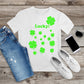 315. LUCKY CLOVERS, Custom Made Shirt, Personalized T-Shirt, Custom Text, Make Your Own Shirt, Custom Tee