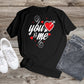 311. LOVE/VALENTINE, you & me Custom Made Shirt, Personalized T-Shirt, Custom Text, Make Your Own Shirt, Custom Tee