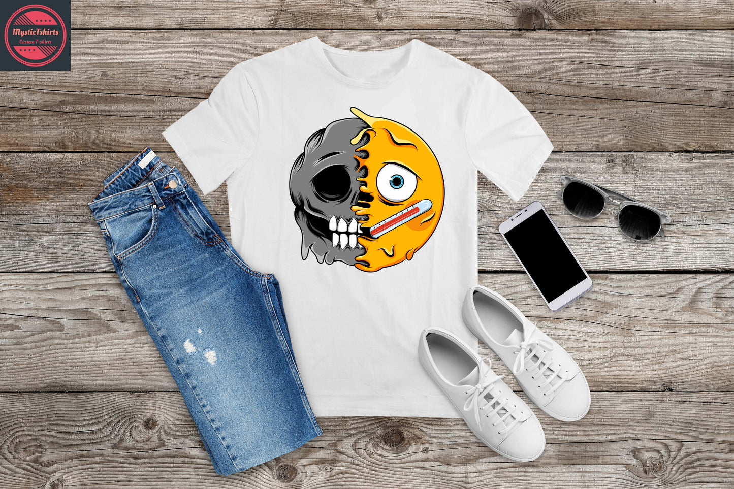 082. CRAZY FACE, Personalized T-Shirt, Custom Text, Make Your Own Shirt, Custom Tee