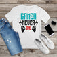 169. GAMER NEVER DIE, Custom Made Shirt, Personalized T-Shirt, Custom Text, Make Your Own Shirt, Custom Tee