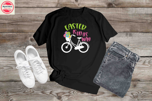 130. EASTER IS ON ITS WAY, Custom Made Shirt, Personalized T-Shirt, Custom Text, Make Your Own Shirt, Custom Tee