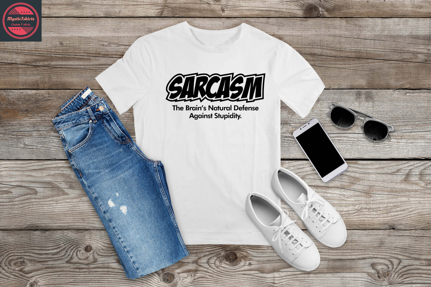 414. SARCASM, Custom Made Shirt, Personalized T-Shirt, Custom Text, Make Your Own Shirt, Custom Tee