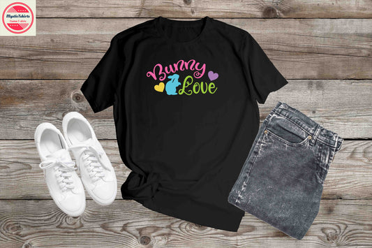 043. BUNNY LOVE, Custom Made Shirt, Personalized T-Shirt, Custom Text, Make Your Own Shirt, Custom Tee
