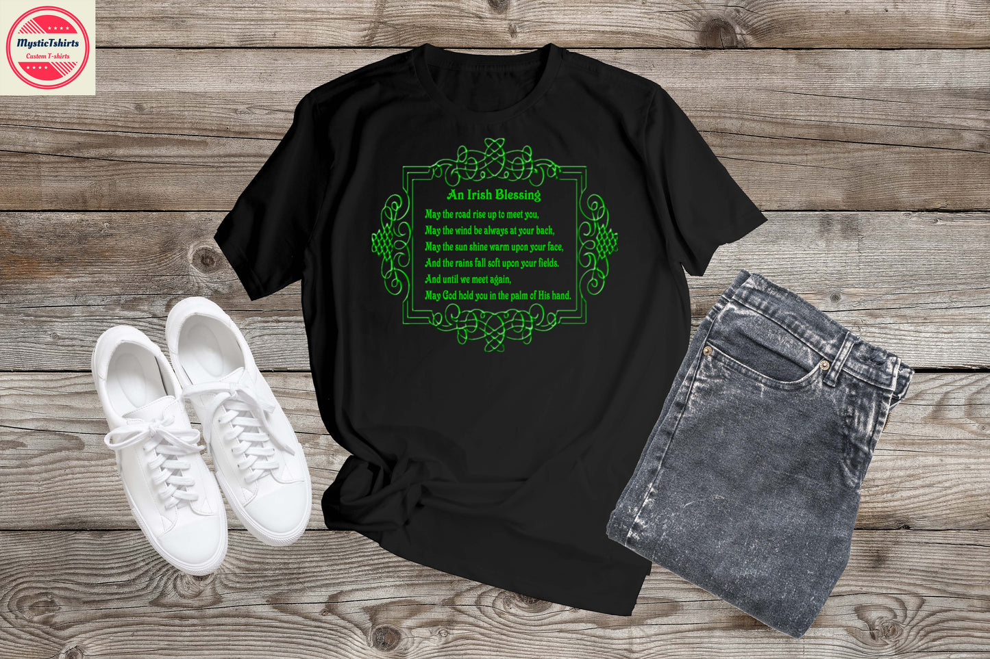 020. AN IRISH BLESSING, Custom Made Shirt, Personalized T-Shirt, Custom Text, Make Your Own Shirt, Custom Tee