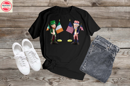 248. IRISH AMERICAN, Custom Made Shirt, Personalized T-Shirt, Custom Text, Make Your Own Shirt, Custom Tee
