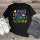 042. Bunny Kisses Easter Wishes, Custom Made Shirt, Personalized T-Shirt, Custom Text, Make Your Own Shirt, Custom Tee