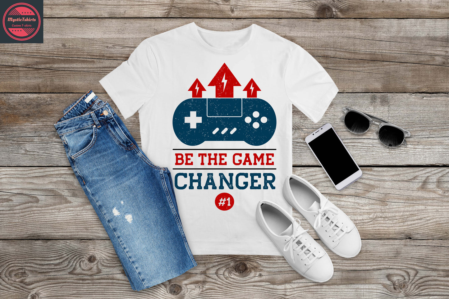 025. BE THE GAME CHANGER, Custom Made Shirt, Personalized T-Shirt, Custom Text, Make Your Own Shirt, Custom Tee