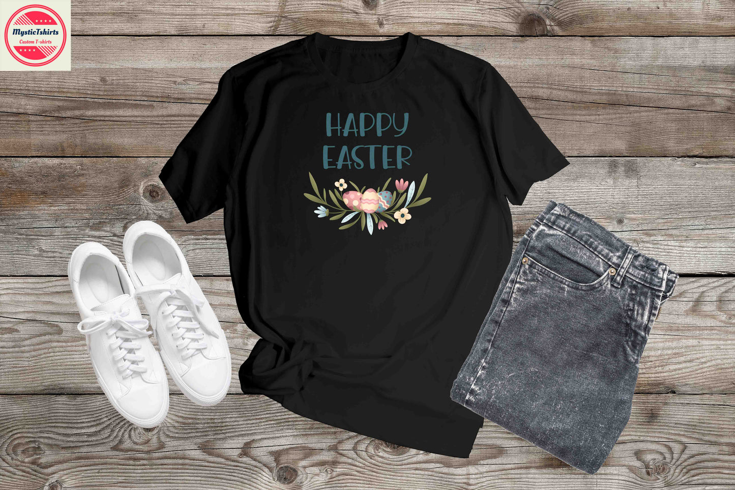187. HAPPY EASTER, Custom Made Shirt, Personalized T-Shirt, Custom Text, Make Your Own Shirt, Custom Tee