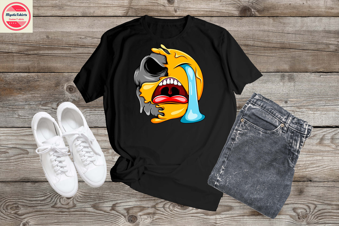 096. CRAZY FACE, Personalized T-Shirt, Custom Text, Make Your Own Shirt, Custom Tee