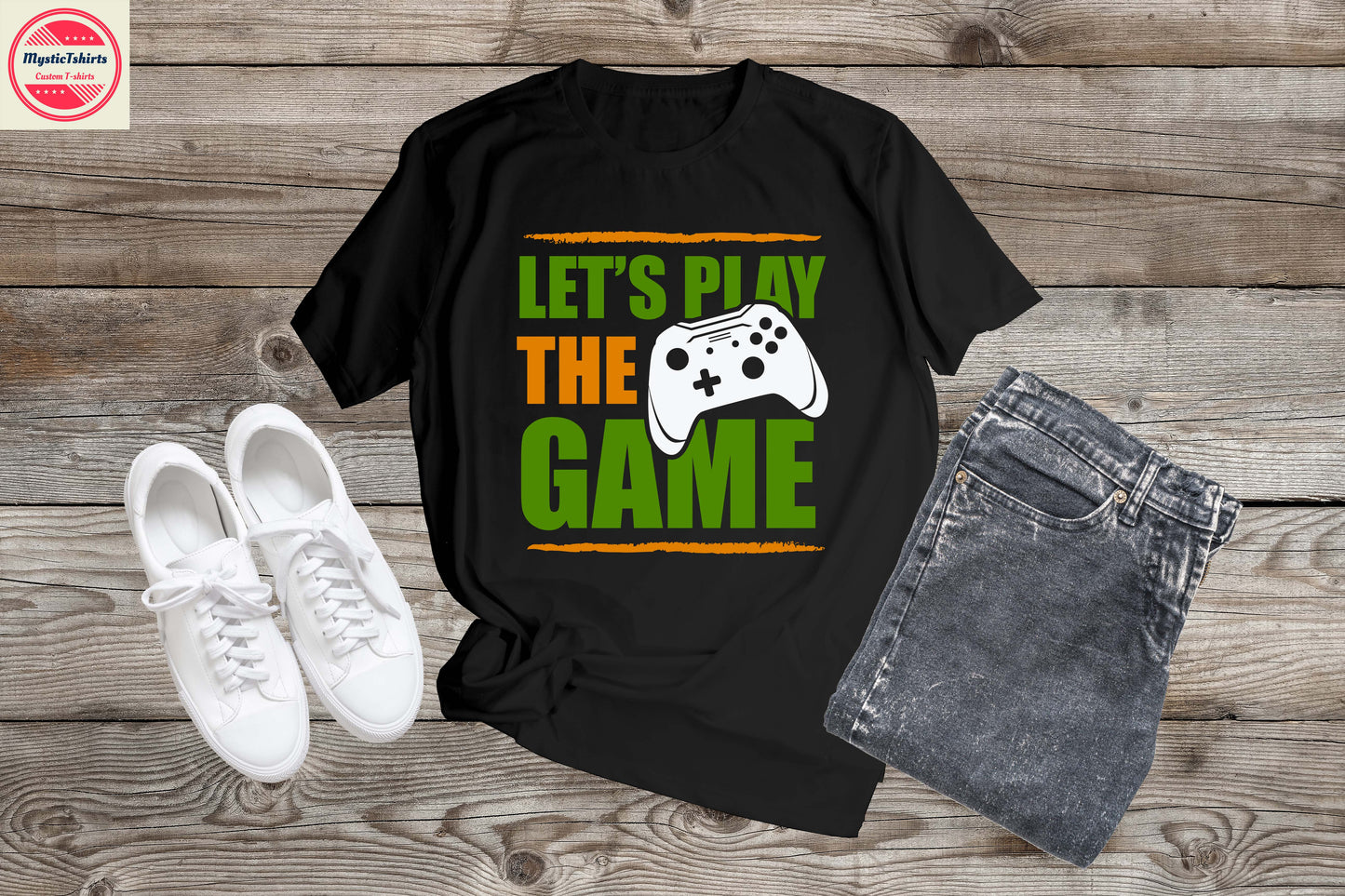286. LET'S PLAY THE GAME, Custom Made Shirt, Personalized T-Shirt, Custom Text, Make Your Own Shirt, Custom Tee