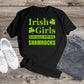 249. IRISH GIRLS LOVE GUYS WITH BIG SHAMROCKS, Custom Made Shirt, Personalized T-Shirt, Custom Text, Make Your Own Shirt, Custom Tee