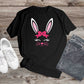 037. BUNNY FACE WITH BOW, Custom Made Shirt, Personalized T-Shirt, Custom Text, Make Your Own Shirt, Custom Tee