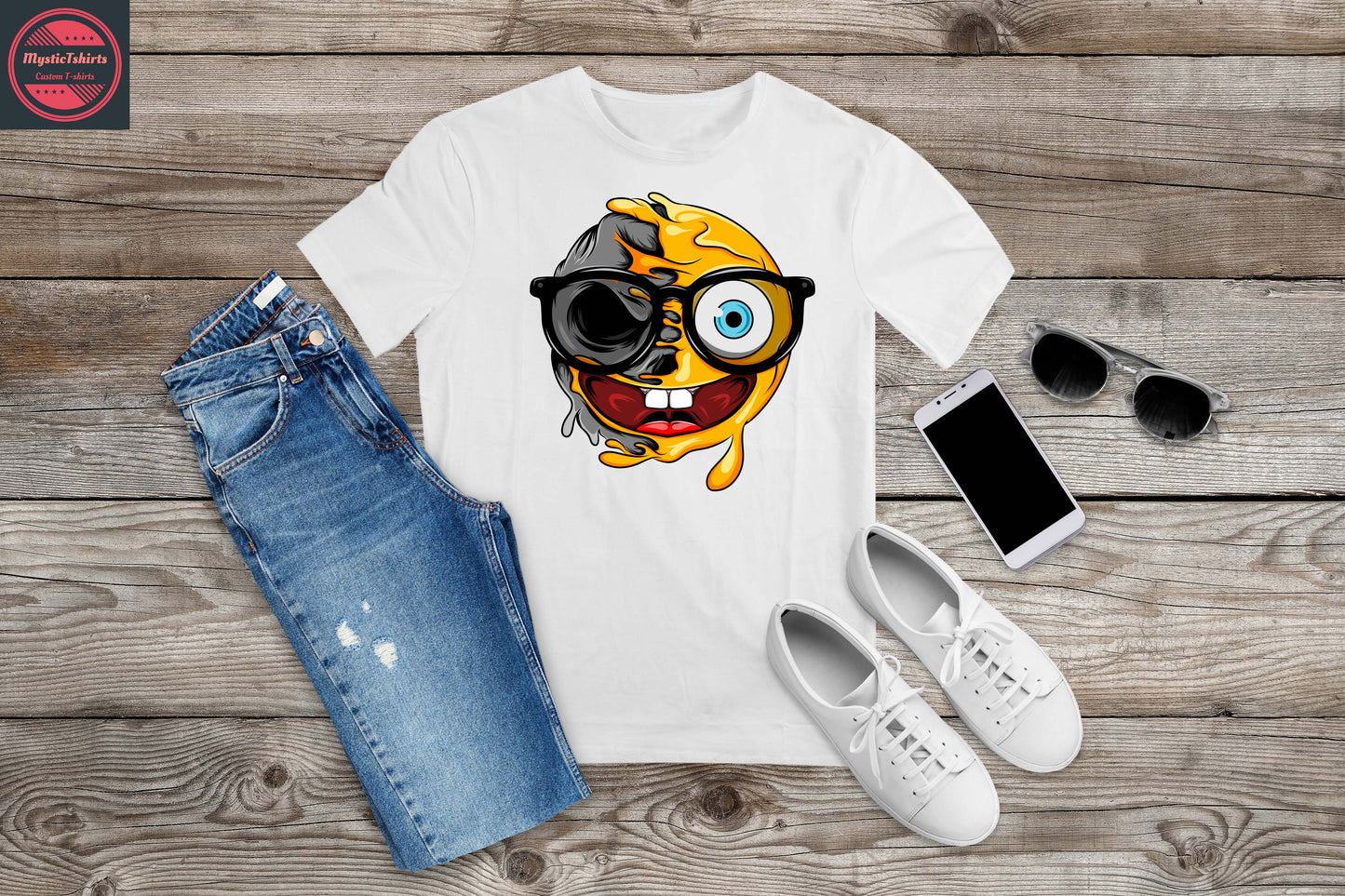 101. CRAZY FACE, Personalized T-Shirt, Custom Text, Make Your Own Shirt, Custom Tee