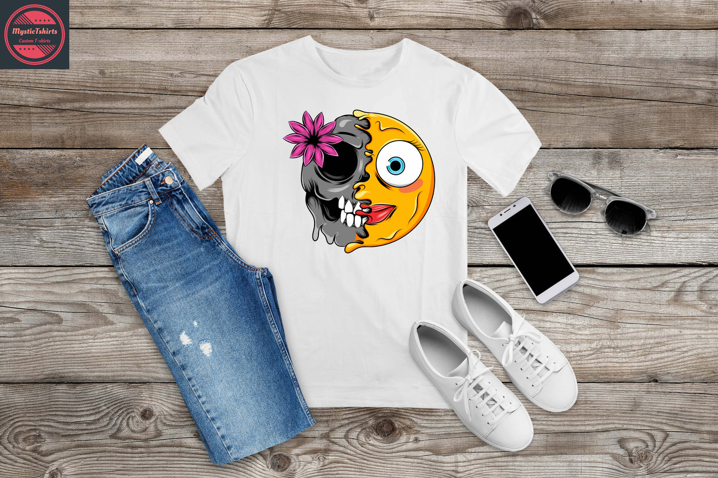 103. CRAZY FACE, Personalized T-Shirt, Custom Text, Make Your Own Shirt, Custom Tee