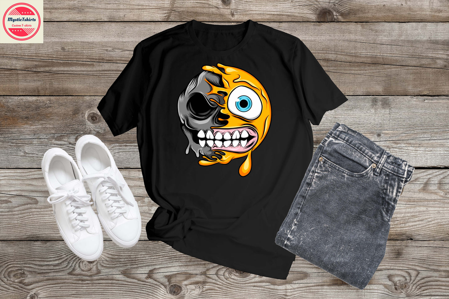 068. CRAZY FACE, Personalized T-Shirt, Custom Text, Make Your Own Shirt, Custom Tee