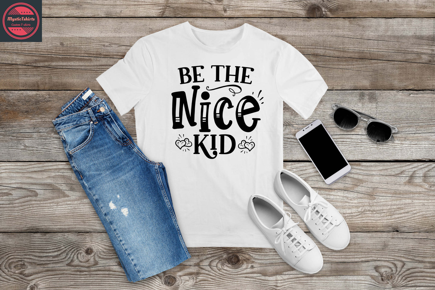 026. BE THE NICE KID, Custom Made Shirt, Personalized T-Shirt, Custom Text, Make Your Own Shirt, Custom Tee