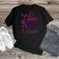 053. CHEER FOR A CURE,  Cancer Awareness Custom Made Shirt, Personalized T-Shirt, Custom Text, Make Your Own Shirt, Custom Tee