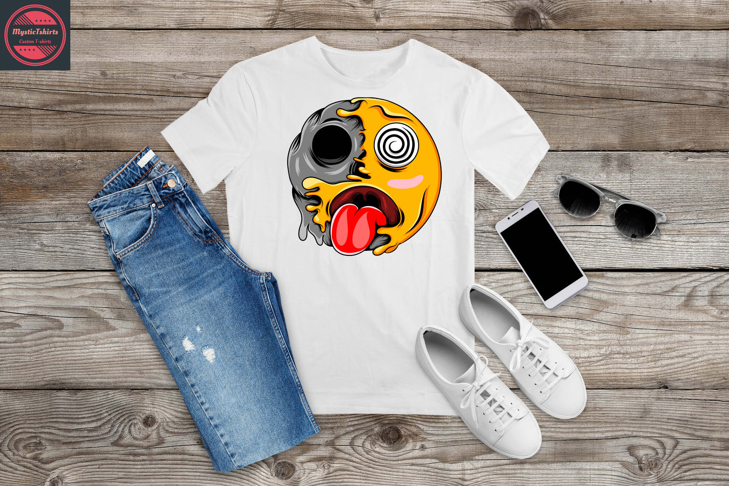 105. CRAZY FACE, Personalized T-Shirt, Custom Text, Make Your Own Shirt, Custom Tee