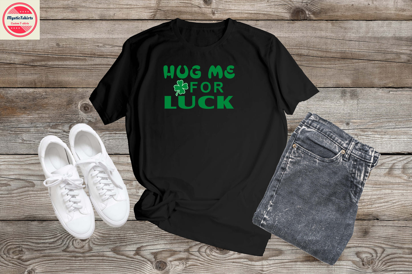 200. HUG ME FOR LUCK, Custom Made Shirt, Personalized T-Shirt, Custom Text, Make Your Own Shirt, Custom Tee