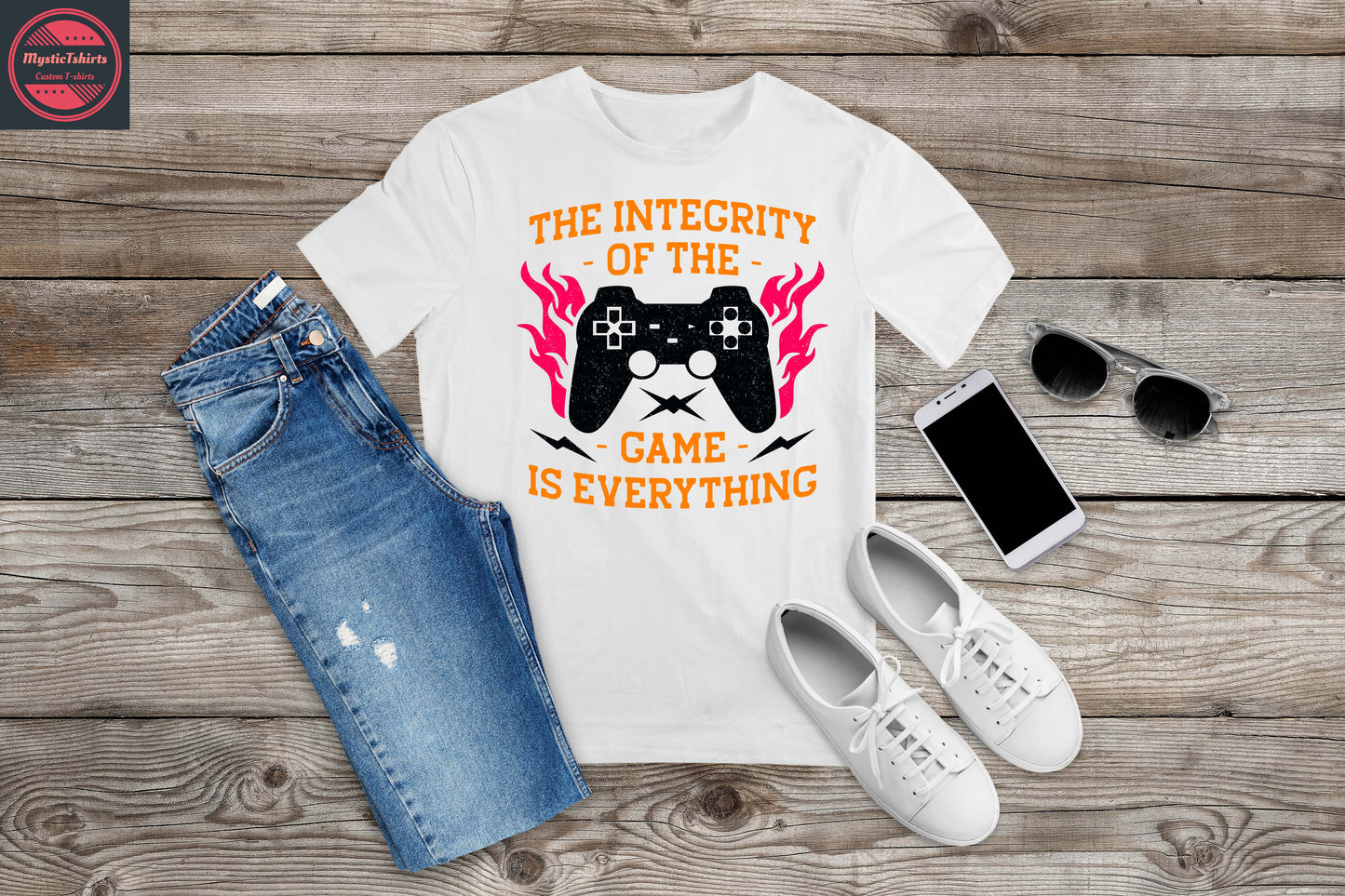 451. THE INTEGRITY OF THE GAME IS EVERYTHING, Custom Made Shirt, Personalized T-Shirt, Custom Text, Make Your Own Shirt, Custom Tee