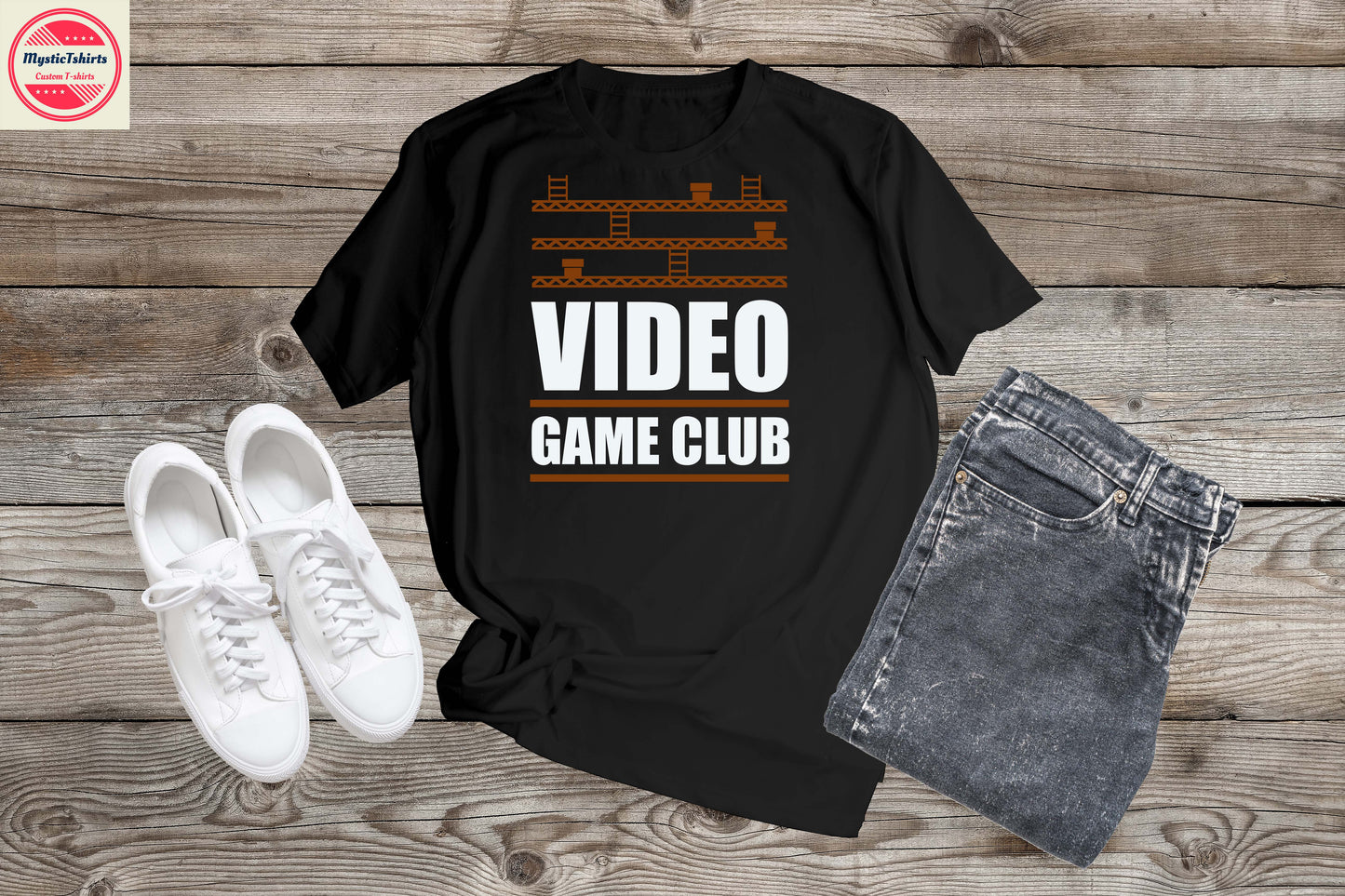 472. VIDEO GAME CLUB, Custom Made Shirt, Personalized T-Shirt, Custom Text, Make Your Own Shirt, Custom Tee