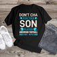 115. DON'T CHA WISH YOUR SON PLAYED AMERICAN FOOTBALL LIKE MINE, Custom Made Shirt, Personalized T-Shirt, Custom Text, Make Your Own Shirt, Custom Tee