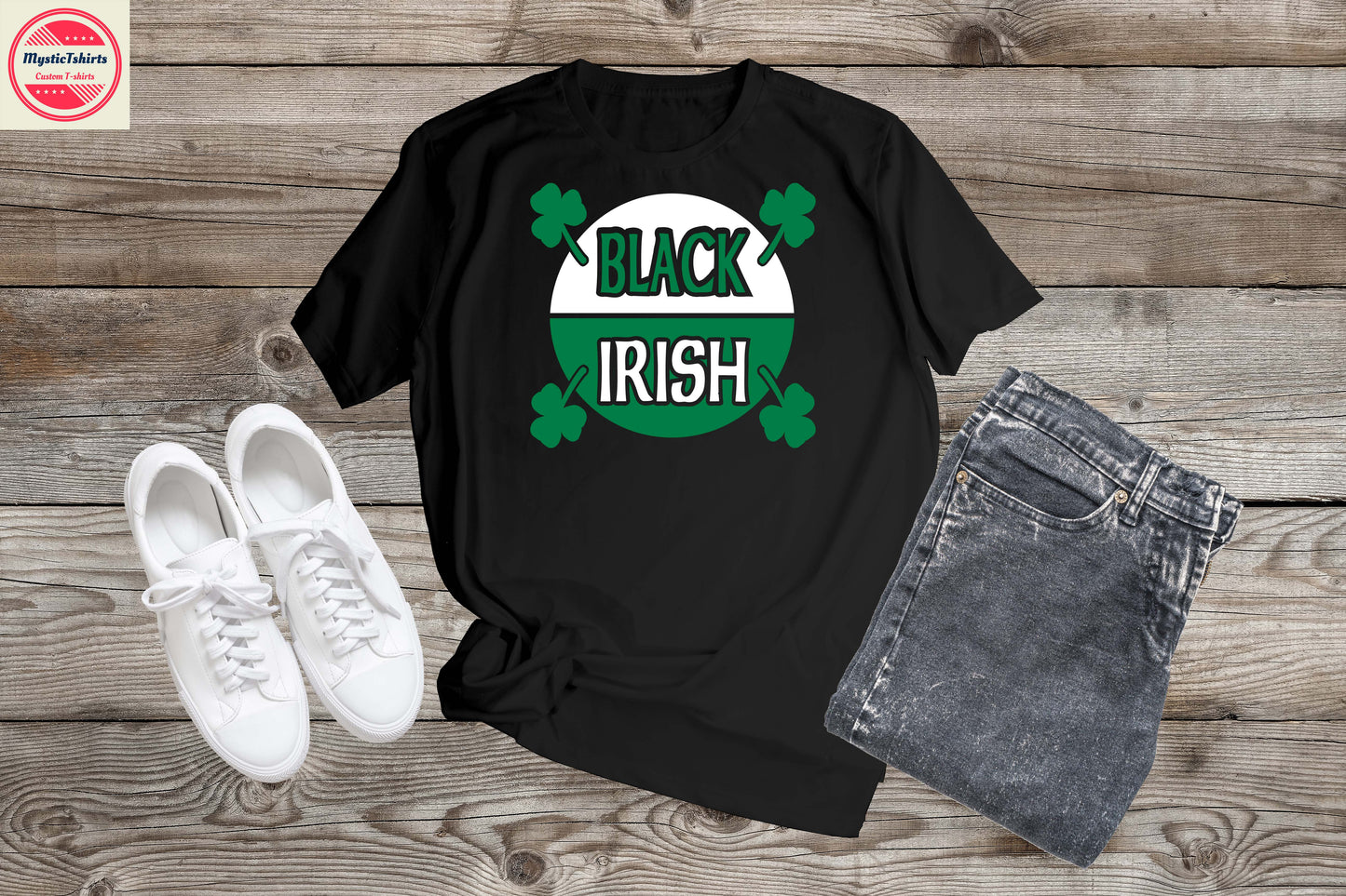 031. BLACK IRISH, Custom Made Shirt, Personalized T-Shirt, Custom Text, Make Your Own Shirt, Custom Tee