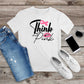 455. THINK PINK,  Cancer Awareness Custom Made Shirt, Personalized T-Shirt, Custom Text, Make Your Own Shirt, Custom Tee