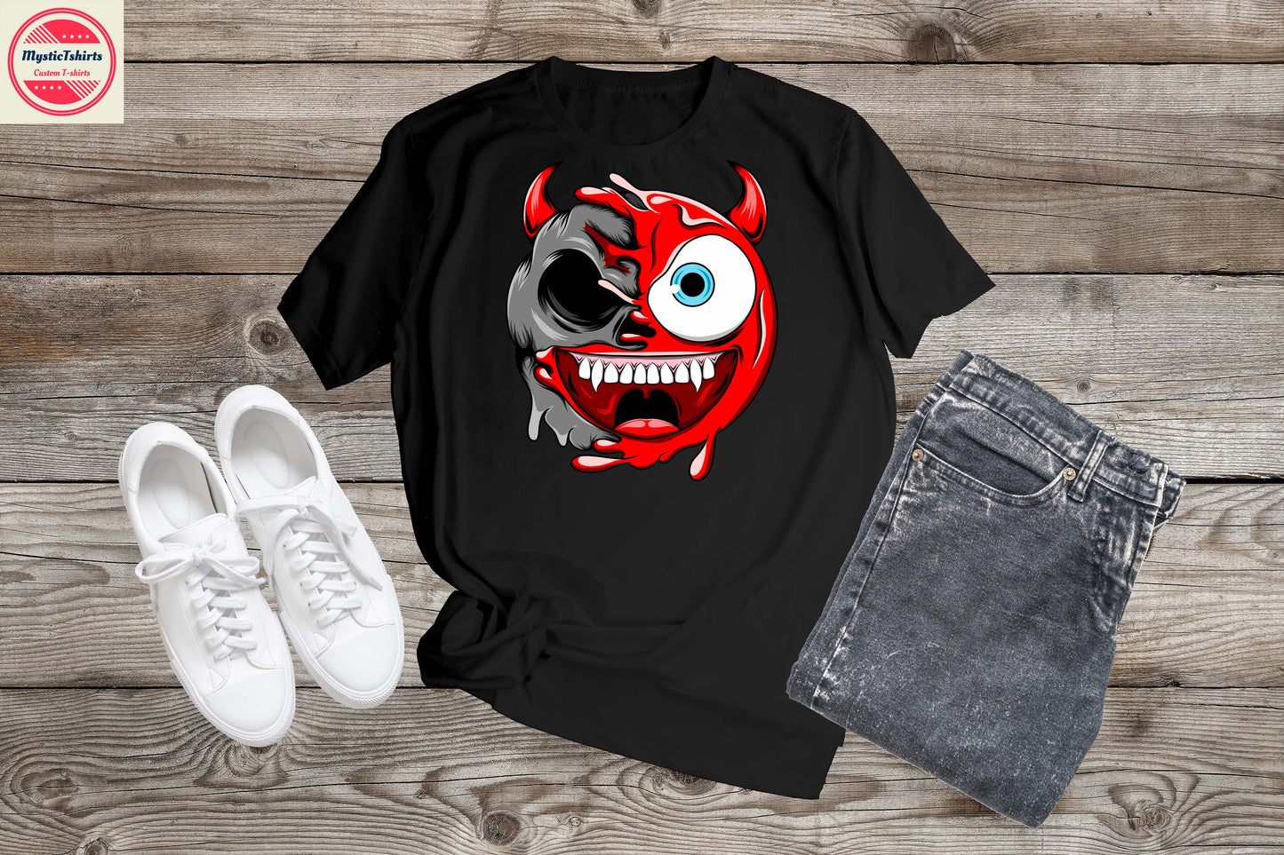 073. CRAZY FACE, Personalized T-Shirt, Custom Text, Make Your Own Shirt, Custom Tee
