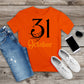 391. OCCTOBER 31, Custom Made Shirt, Personalized T-Shirt, Custom Text, Make Your Own Shirt, Custom Tee