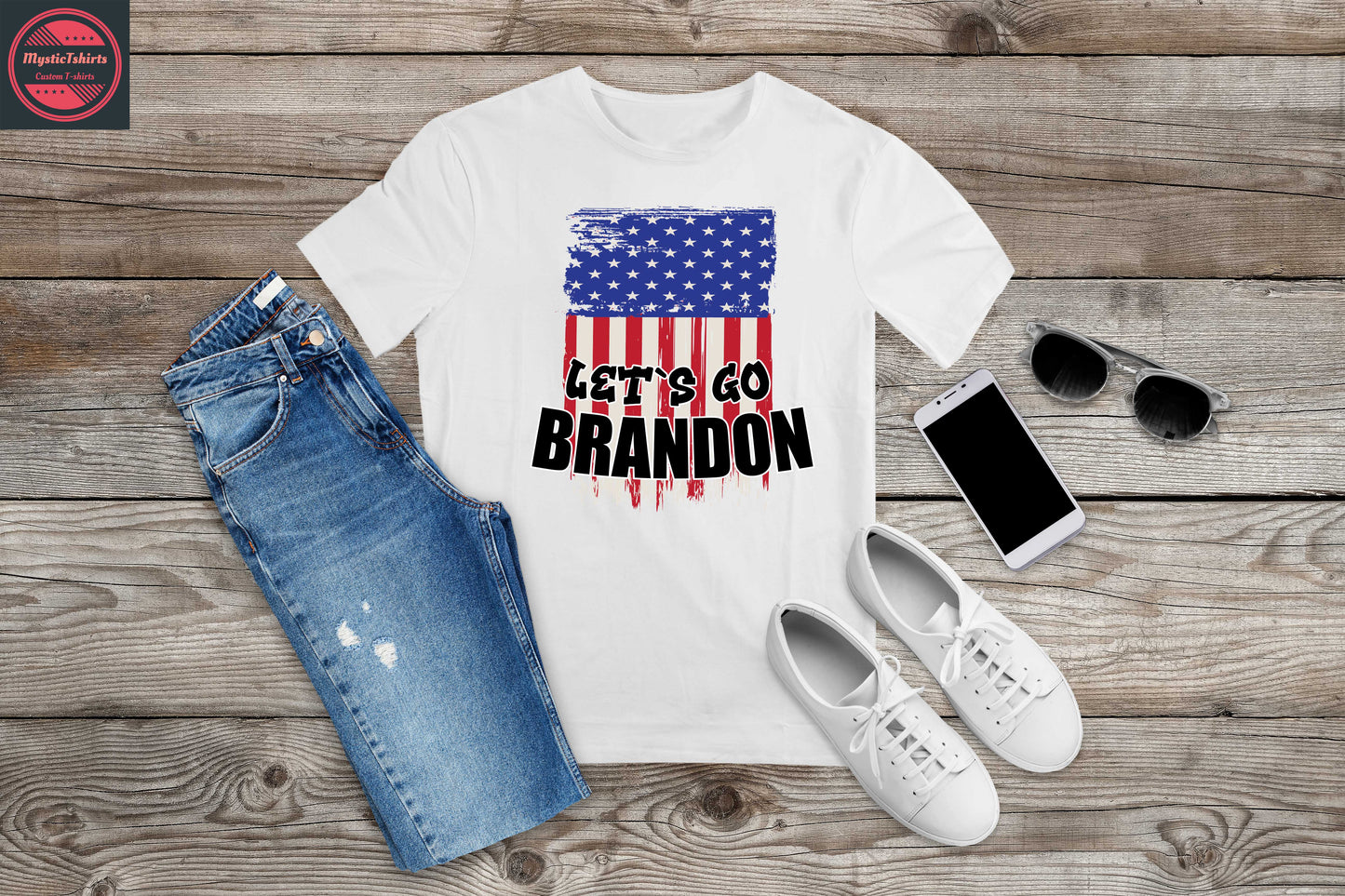 276. LET'S GO BRANDON, Custom Made Shirt, Personalized T-Shirt, Custom Text, Make Your Own Shirt, Custom Tee