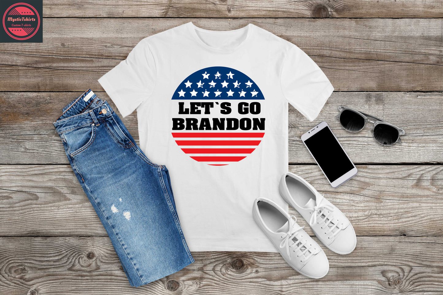 277. LET'S GO BRANDON, Custom Made Shirt, Personalized T-Shirt, Custom Text, Make Your Own Shirt, Custom Tee