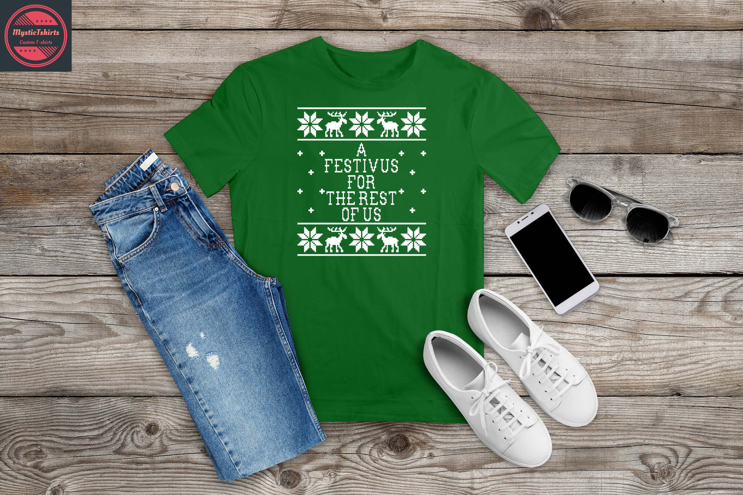 006. A FESTIVUS FOR THE REST OF US, Custom Made Shirt, Personalized T-Shirt, Custom Text, Make Your Own Shirt, Custom Tee