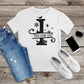 329. MONOGRAMMED CHRISTMAS I, Custom Made Shirt, Personalized T-Shirt, Custom Text, Make Your Own Shirt, Custom Tee