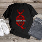 363. MONOGRAMMED RED REINDEER CHRISTMAS Q, Custom Made Shirt, Personalized T-Shirt, Custom Text, Make Your Own Shirt, Custom Tee