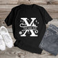 344. MONOGRAMMED CHRISTMAS X, Custom Made Shirt, Personalized T-Shirt, Custom Text, Make Your Own Shirt, Custom Tee