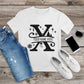 344. MONOGRAMMED CHRISTMAS X, Custom Made Shirt, Personalized T-Shirt, Custom Text, Make Your Own Shirt, Custom Tee